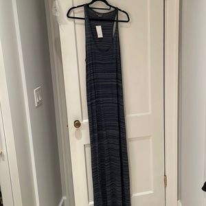 Navy blue with grey tank dress maxi xl by Vince nwt Nordstrom
